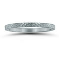 thumbnail image 1 of SZUL Women's Thin 1.5MM Cross Cut Wedding Band in 14K White Gold, 1 of 4