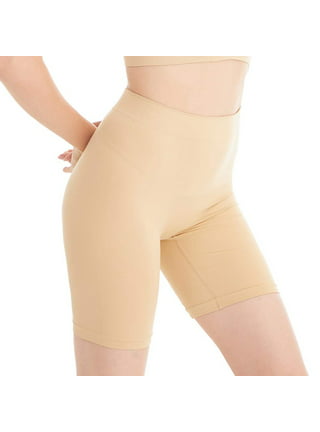 VASLANDA Women's Comfortable Seamless Smooth Slip Shorts for Under