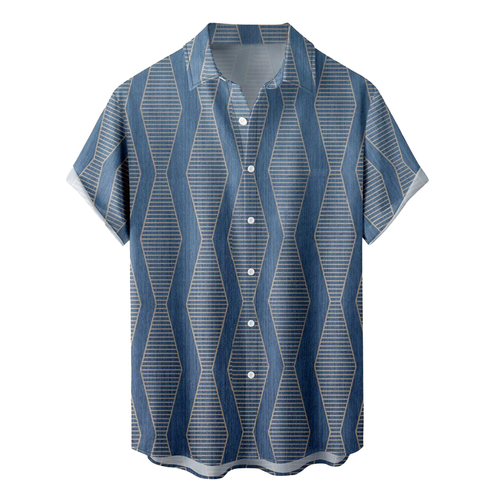 SZXZYGS Button Down Shirt Men 3Xlt Men's Beach Short Sleeved Shirt