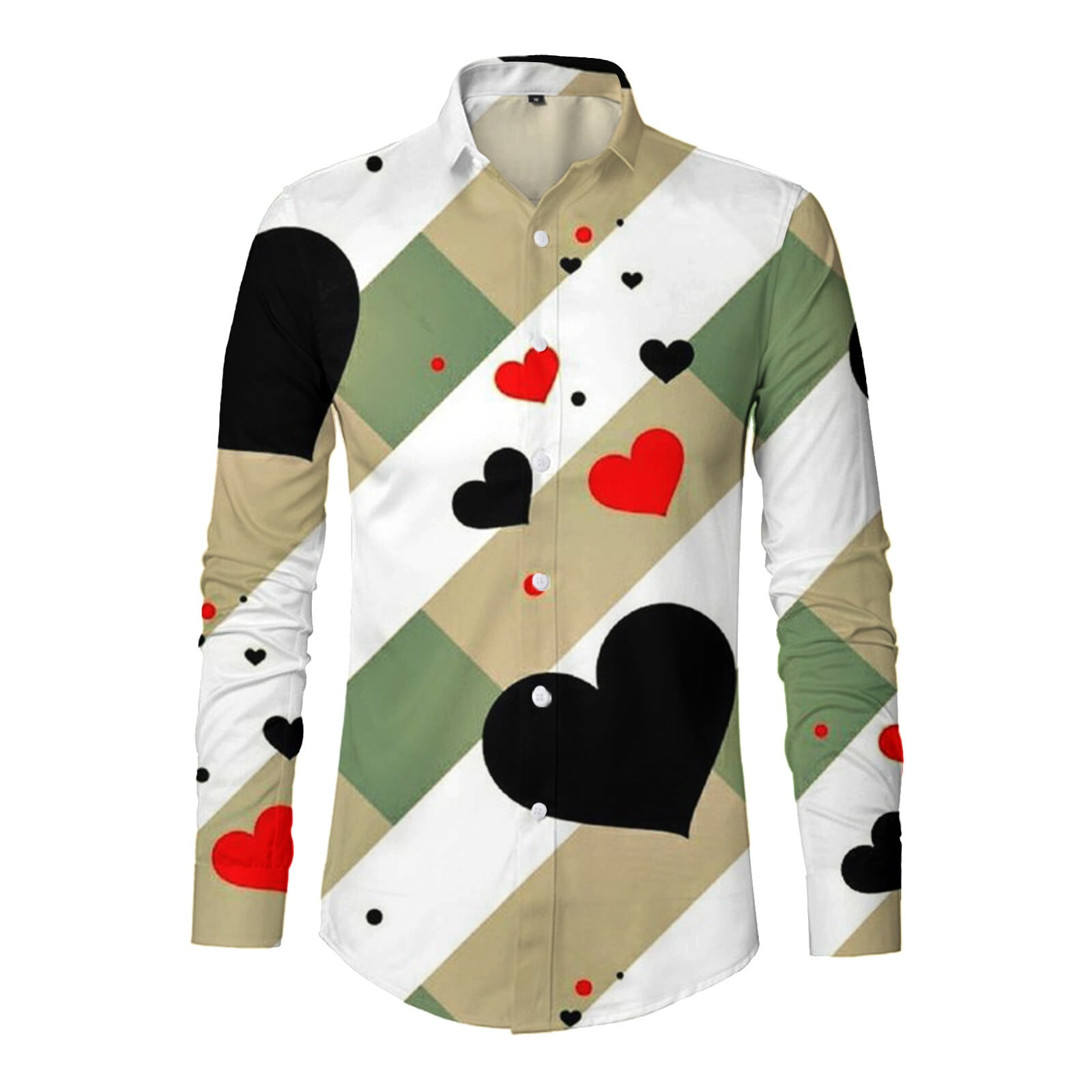 SZXZYGS Button Down Shirt Men 3Xlt Mens Digital 3D Printed T Shirt