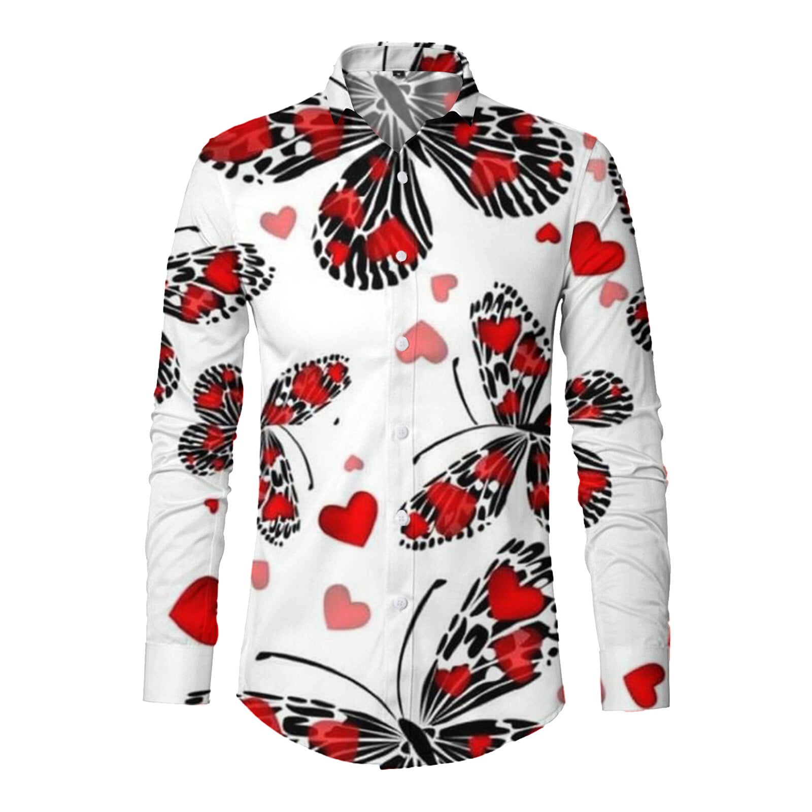 SZXZYGS Button Down Shirt Men 3Xlt Mens Digital 3D Printed T Shirt