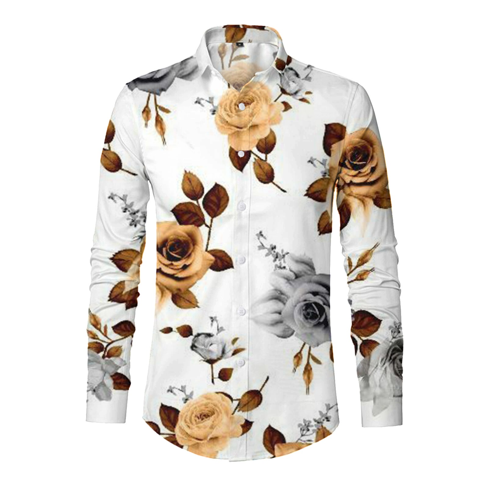 SZXZYGS Button Down Shirt Men 3Xlt Mens Digital 3D Printed T Shirt