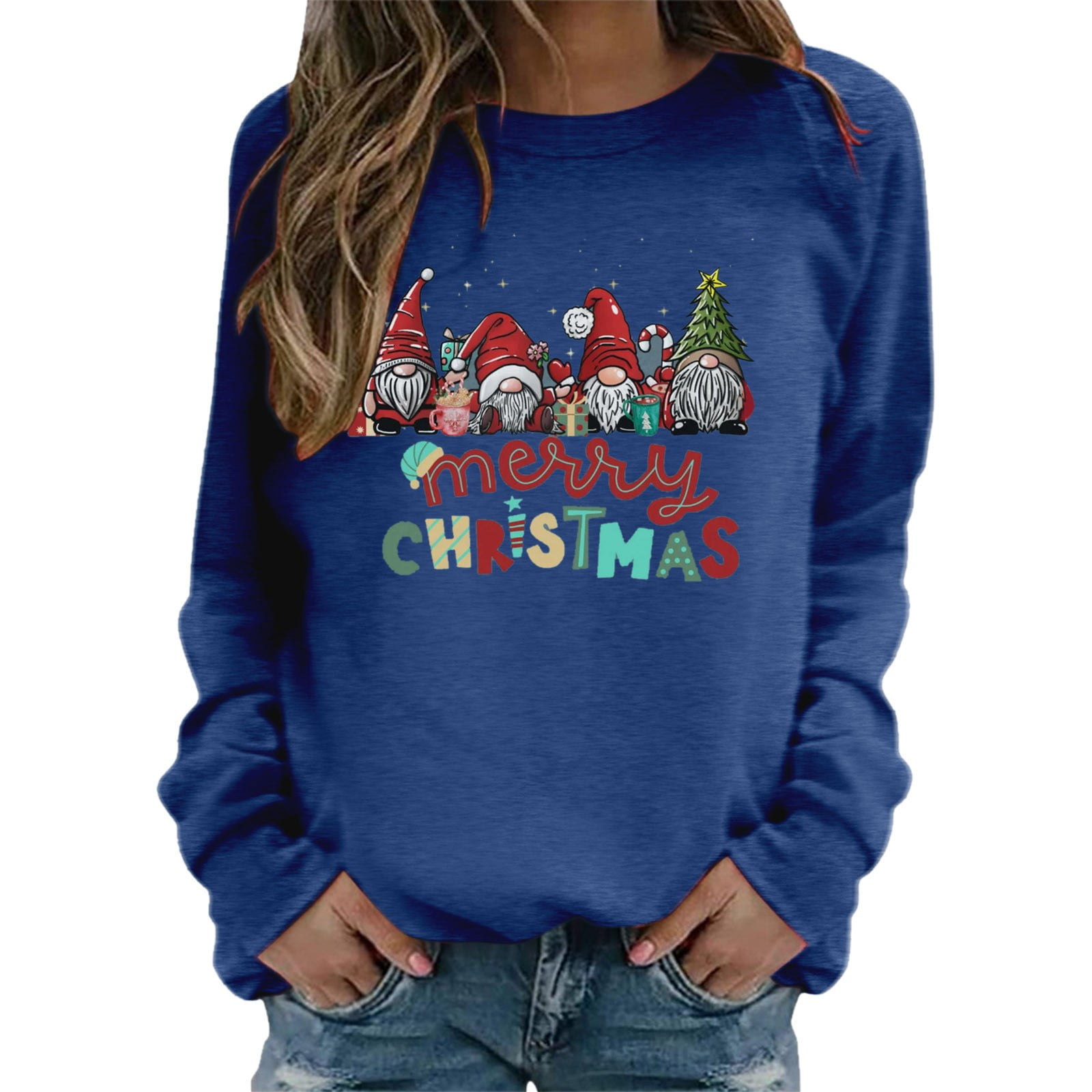 SZXZYGS Christmas Sweatshirts for Men Funny Womens Merry Christmas