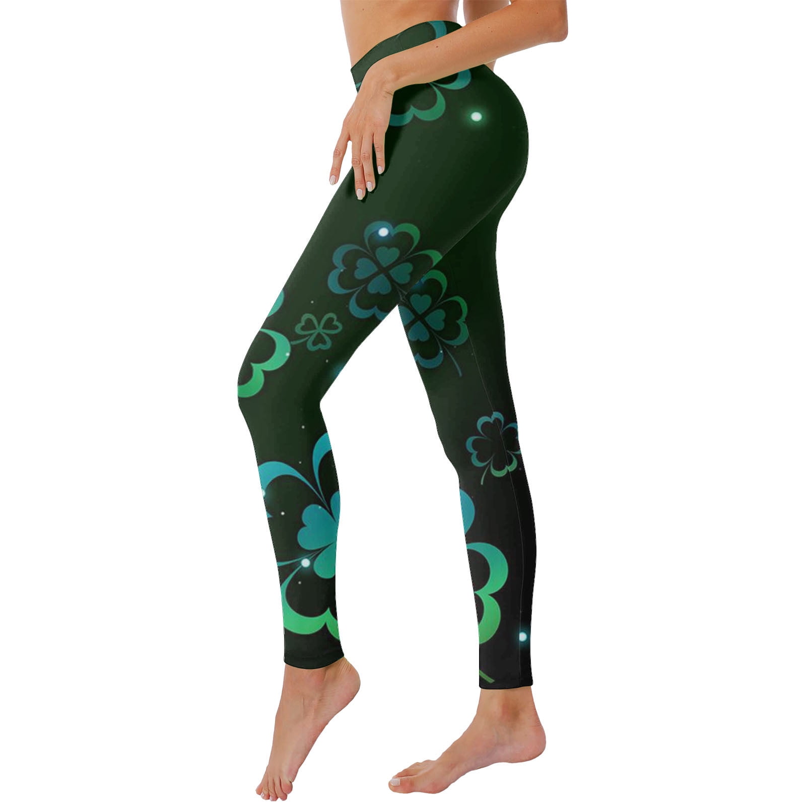 SZXZYGS Fleece Lined Leggings Women with Pockets Plus St. Patricks Day