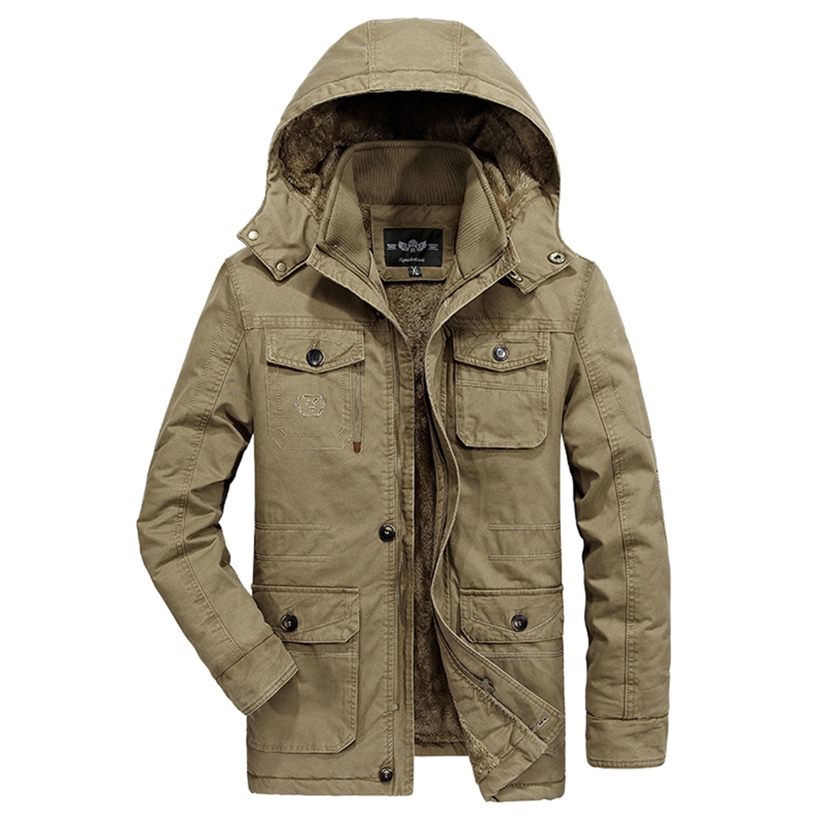 SZXZYGS Mens Winter Coats 4Xlt Large Men s Mid Length Jacket Large New Cotton Jacket Jacket Jacket