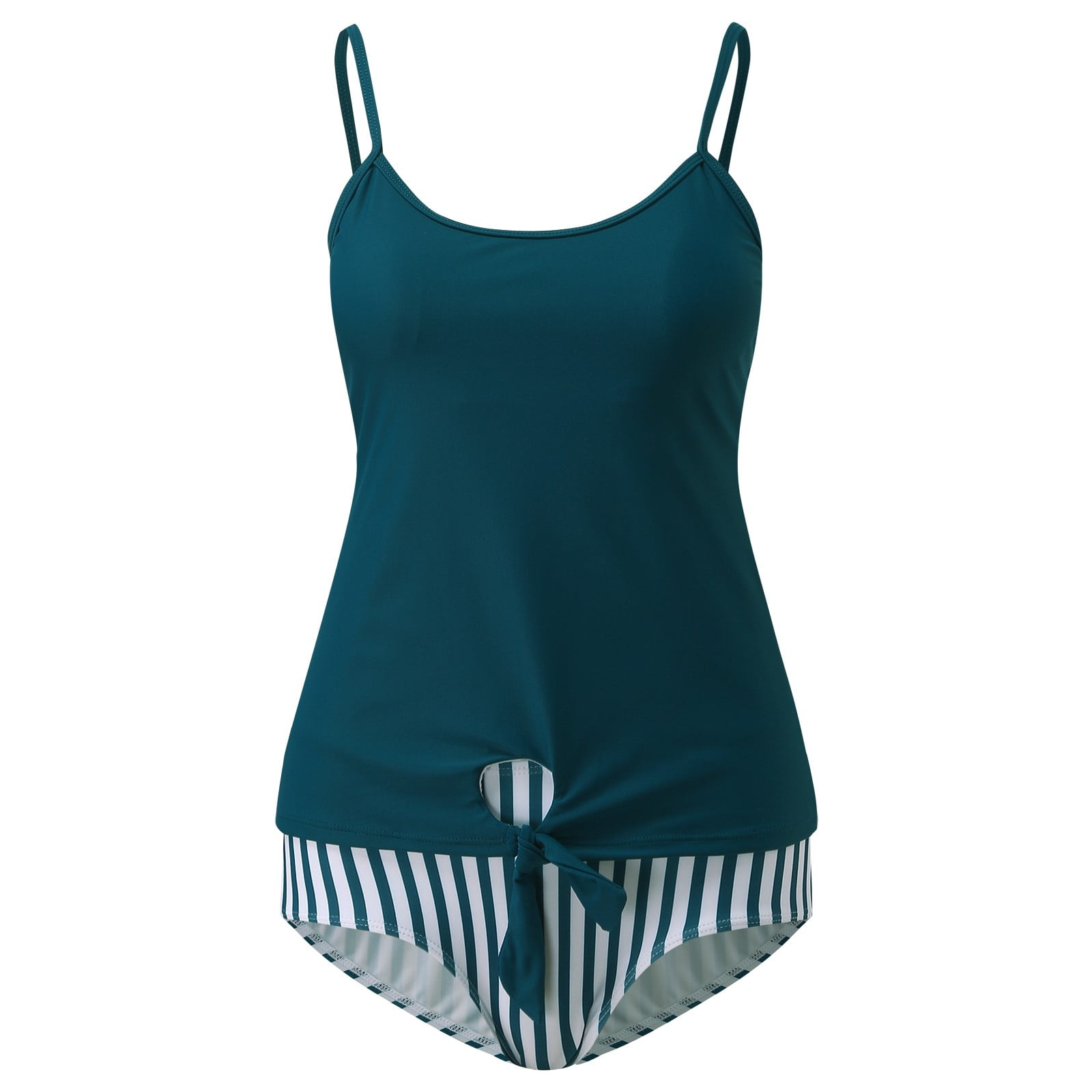 SZXZYGS Plus Size Swimsuit Coverups Womens Split Sling Striped Printed