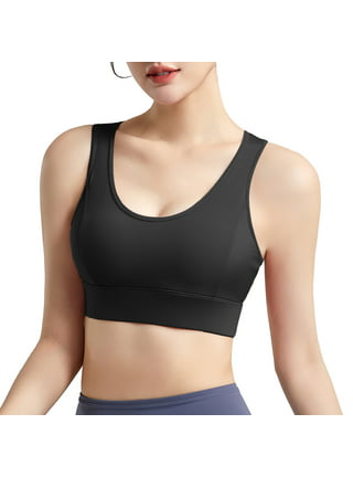 lulshou Sports Bras for Women,Women's Double Buckle Fitness Vest High  Strength Shockproof Sports Underwear Anti-sagging Large Chest Show Small Bra  