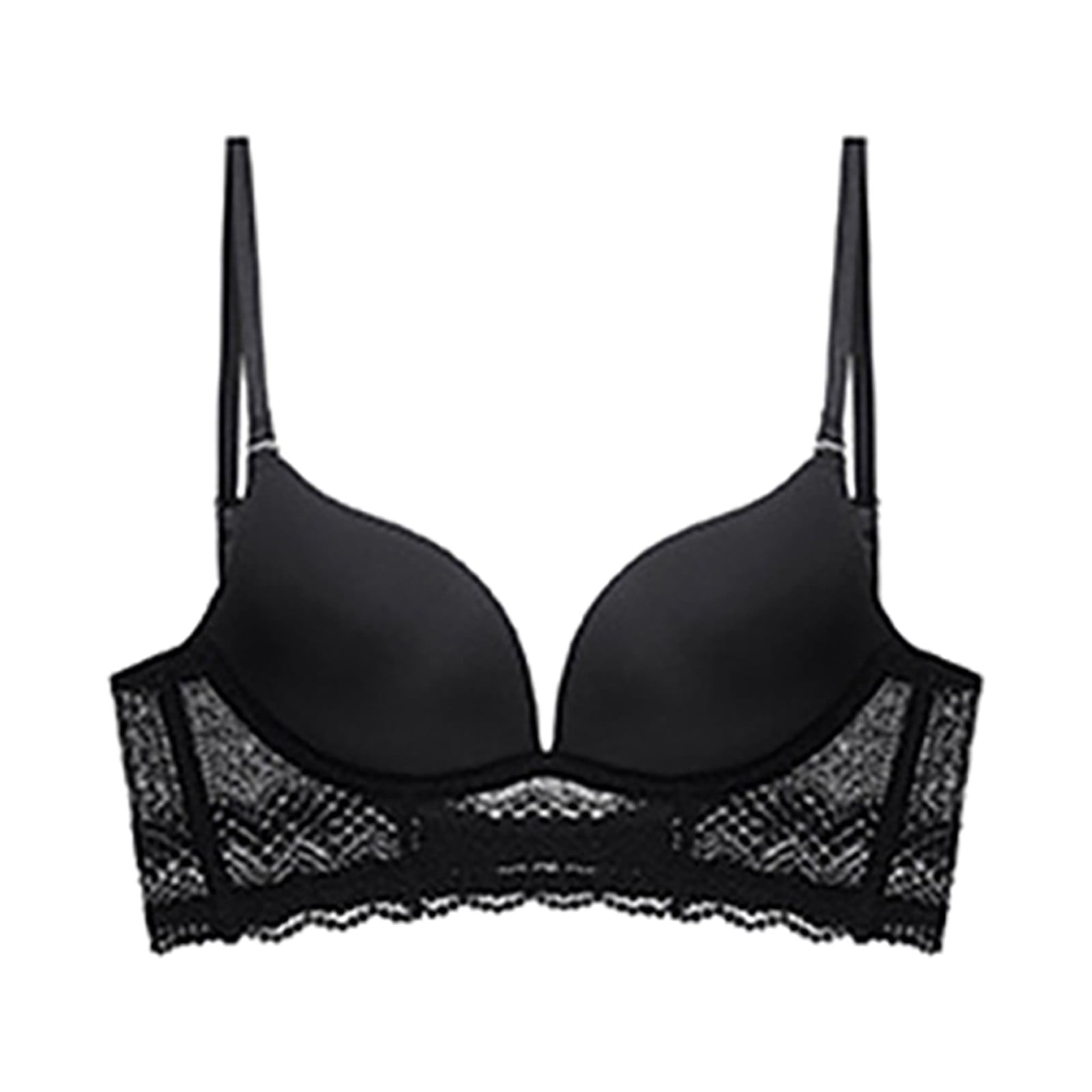 SZXZYGS Sports Bras for Women Women's Solid Color U Shaped Backless Bra