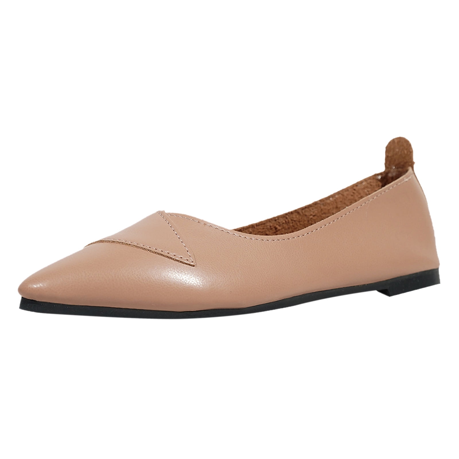 SZXZYGS Spring Shoes for Women 2024 Ladies Solid Colour Pointed Toe