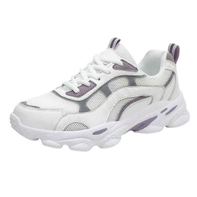 SZXZYGS Steel Toe Shoes for Women Leather Women Lace Up Running