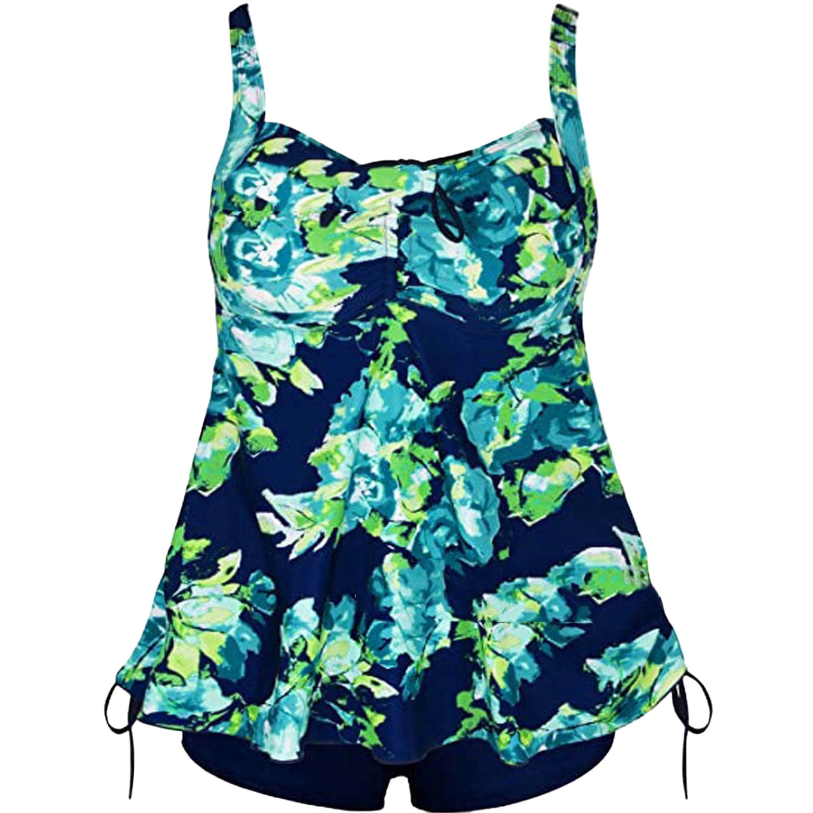 SZXZYGS Swimsuit Women Tankini With Skirt Women's Plus Size Swim Dress