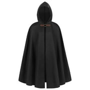 SZXZYGS Winter Jackets for Men Extreme Cold Mens Hooded Cape Shawl Robe Old Ranger