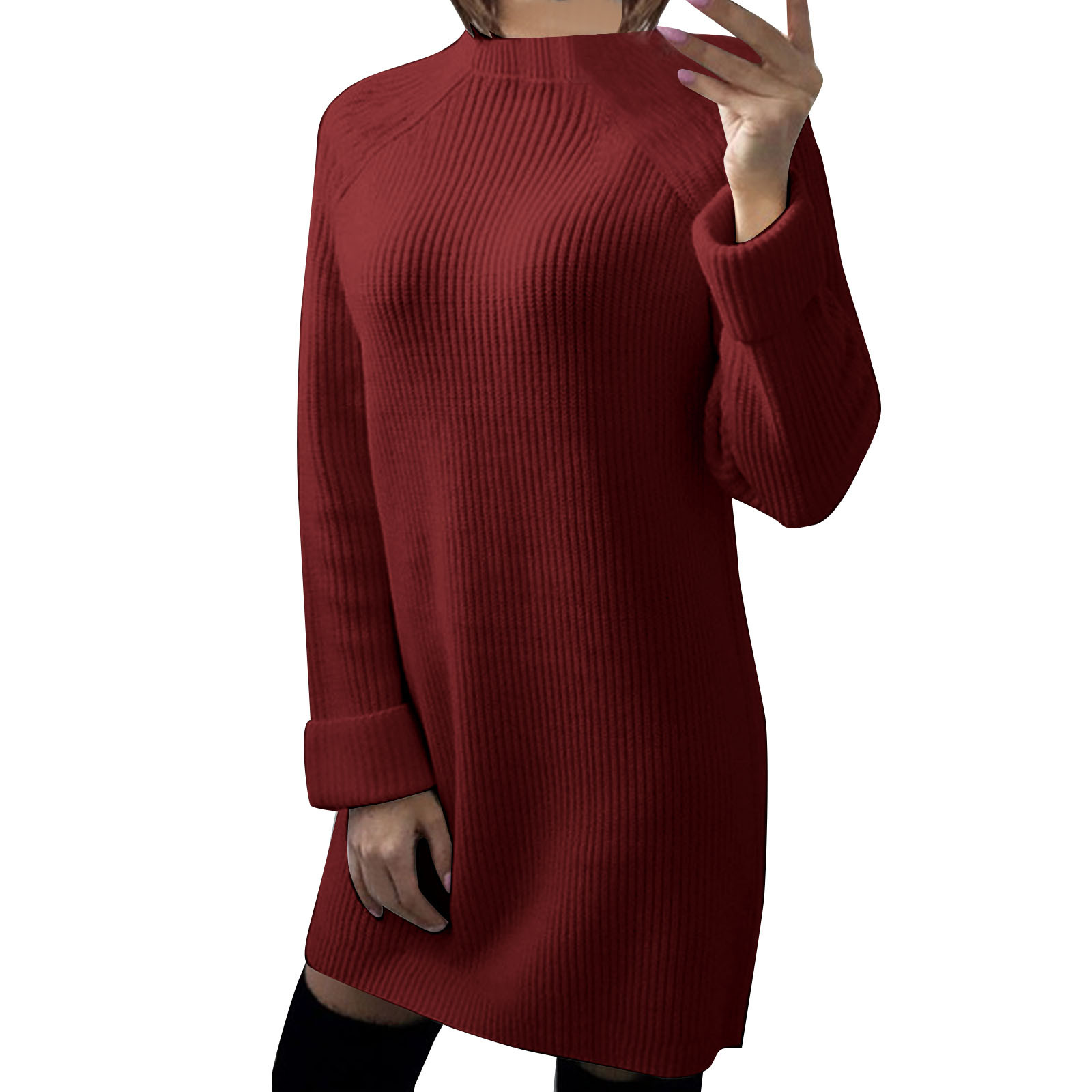 SZXZYGS Womens Long Dresses Summer Purple Womens Pullover Sweater Half