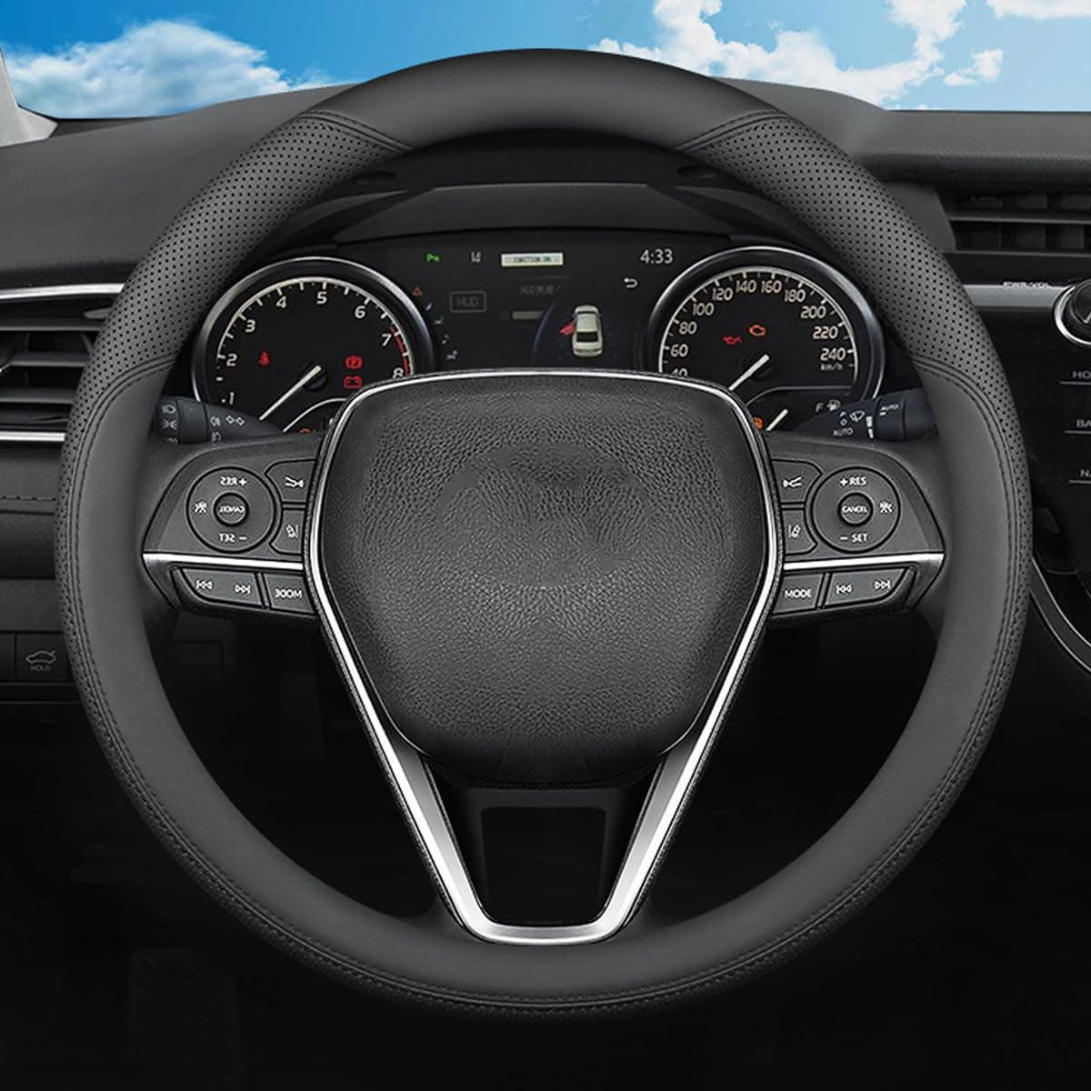 SZYUCHEN Steering Wheel Cover for Toyota Camry Corolla Rav4 Highlander