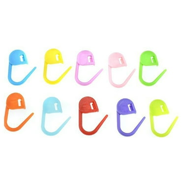 SZYXZSY 100Pc Marker Random Color Fasteners Buckles Plastic Knitting Crochet Knitting Pins for Knitting Crochet Craft