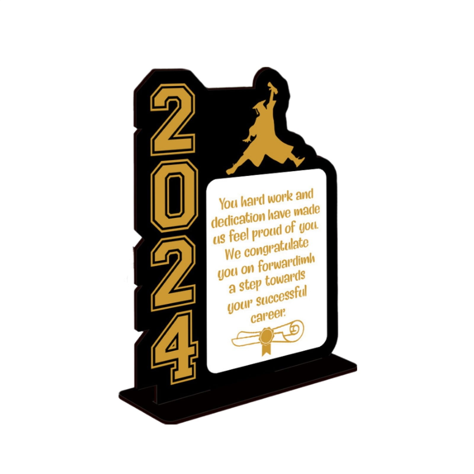 SZYXZSY 2024 Graduation Table Decorations Class Of 2024 Wooden Table