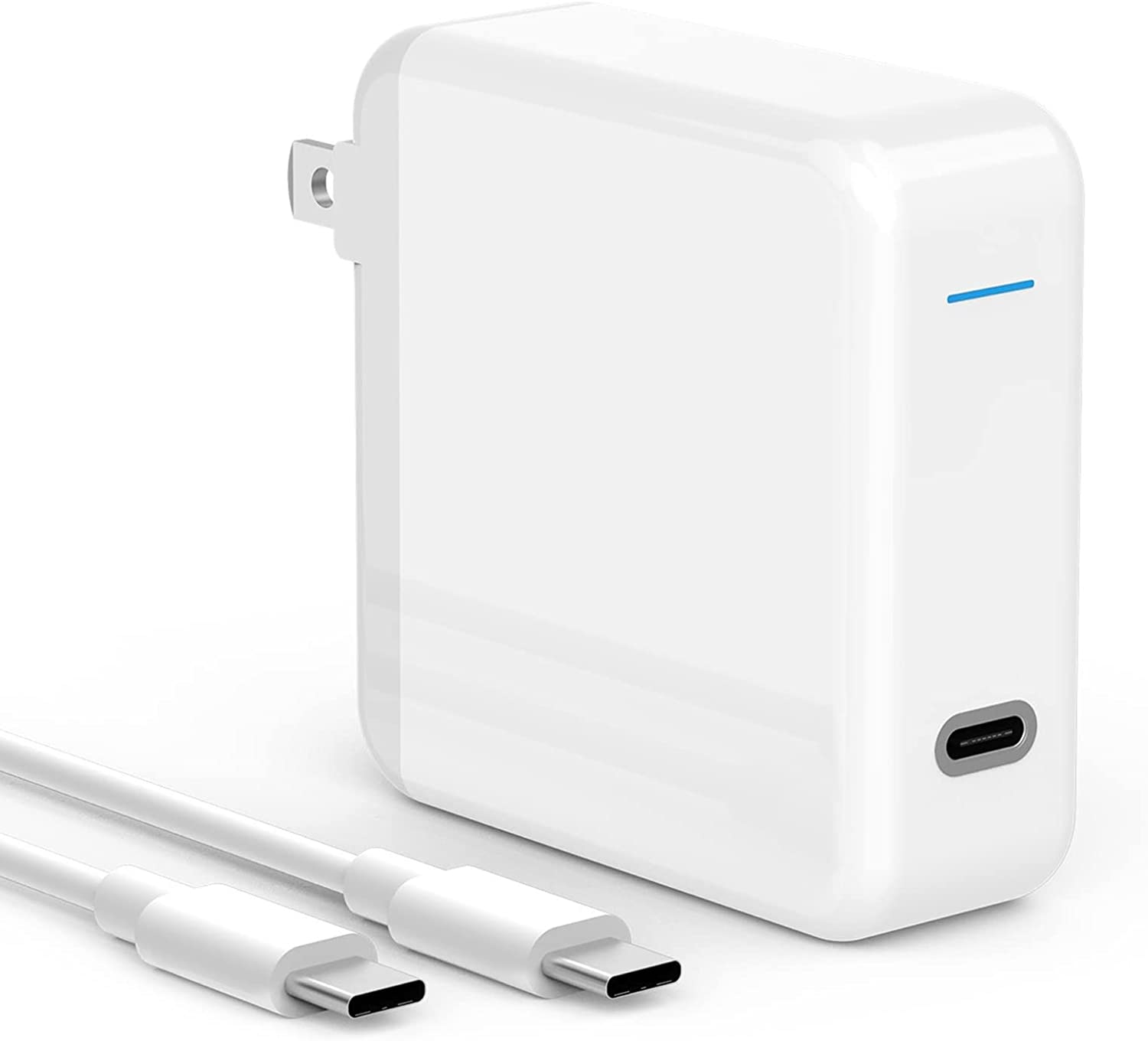 SZpower 61W USB-C Wall Charger for MacBook, iPad, Android, PC (White) - image 1 of 7