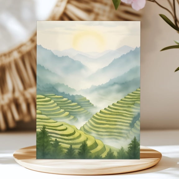 Sa Pa Print, Vietnam Wall Art, Vietnamese Home Decor, Mountain Valley Landscape, Rice Terrace Artwork, Southeast Asia Nature Home Decor #3609, Unframed Poster Size 8x12