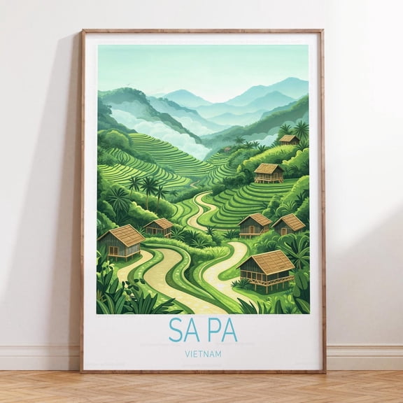 Sa Pa Vietnam Wedding Travel Scenery Wall Art Print Unframed Paper Print