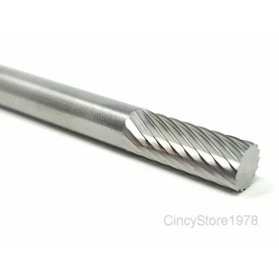 Sa1S Cylindrical 1/4" Carbide Burr Bur Tool Die Grinder Bit 1/4" Shank