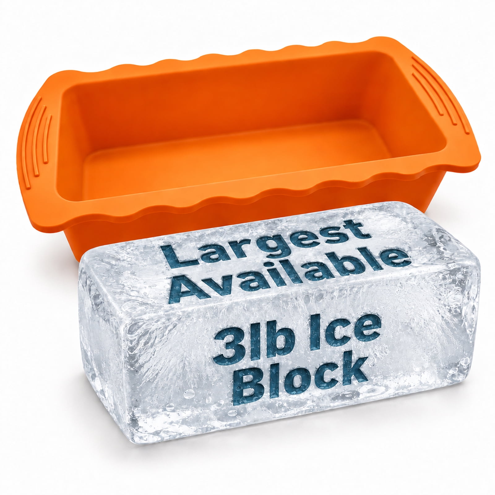 SaKaguro 3LB Giant Ice Block Mold, Thickened and Easy to Release ...