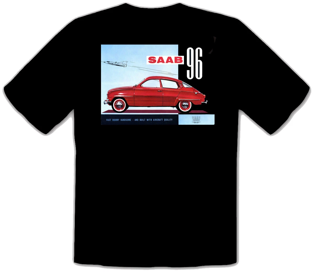 Saab 96 retro car car black t-shirt before fun -138 - Walmart.com