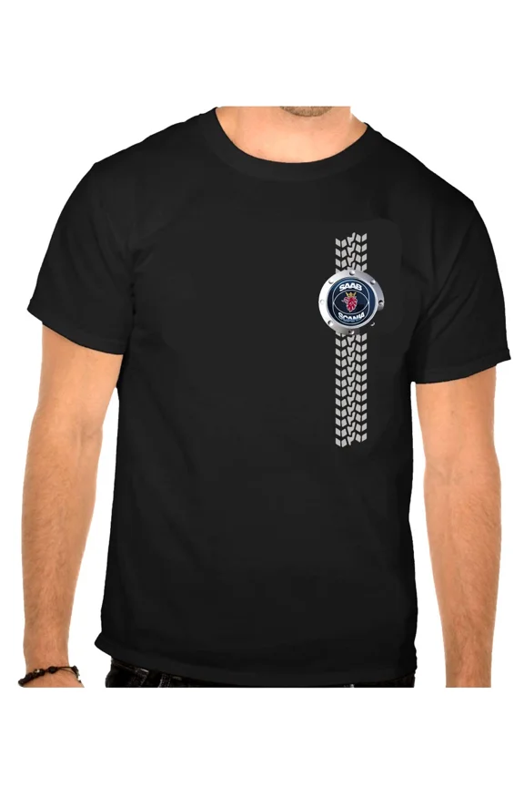 Saab Scania LKW Logo AUTO schwarz T-Shirt -759