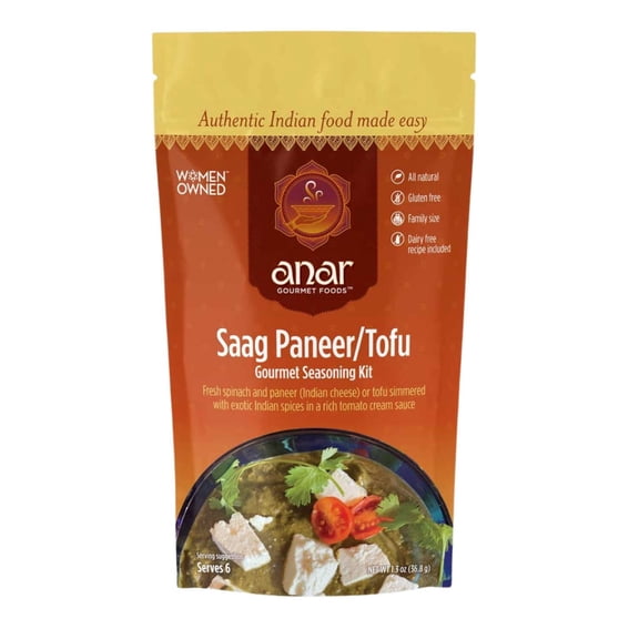 Saag Paneer/Tofu Gourmet Indian Seasoning Blend | Family Size | Dry Spice Blend (1.3 oz)