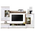 thumbnail image 1 of Saala 2 Entertainment Center Wall Unit with LED Lights 60" TV Stand, White, 1 of 3