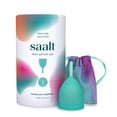 thumbnail image 1 of Saalt Teen Menstrual Cup - Wear for 12 Hours - Made in The USA (Aqua Green) Aqua Green, 1 of 5