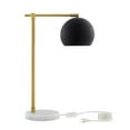 thumbnail image 1 of Saanvi Marble Stone & Metal Table Lamp, Black, 1 of 1