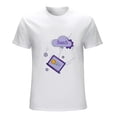 thumbnail image 1 of Saas Men’s T-Shirt 100% Cotton Casual Short Sleeve Tops Gift Tee White-9 M, 1 of 5
