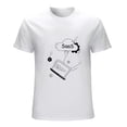 thumbnail image 1 of Saas Vintage T-shirt Mens Cotton Classic Crewneck Short Sleeve Tees Unisex White-5 4XL, 1 of 5