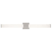 Saavy 36 in. 2-Light Brushed Nickel Integrated LED Vanity Light Bar