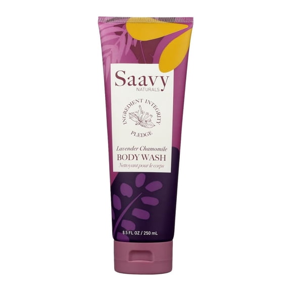 Saavy Naturals Body Wash, Lavender Chamomile, 8.5 Oz..