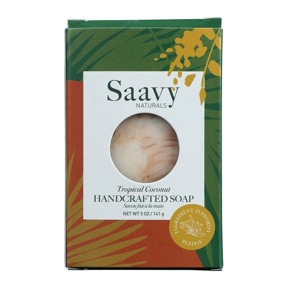 Saavy Naturals Tropical Coconut Handmade Soap - 1.5 oz Bar