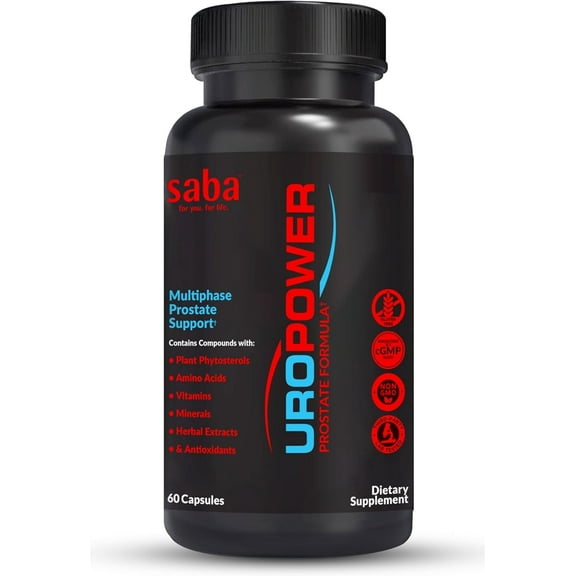 Saba UroPower Prostate and Urinary Tract Support, 60 Capsules