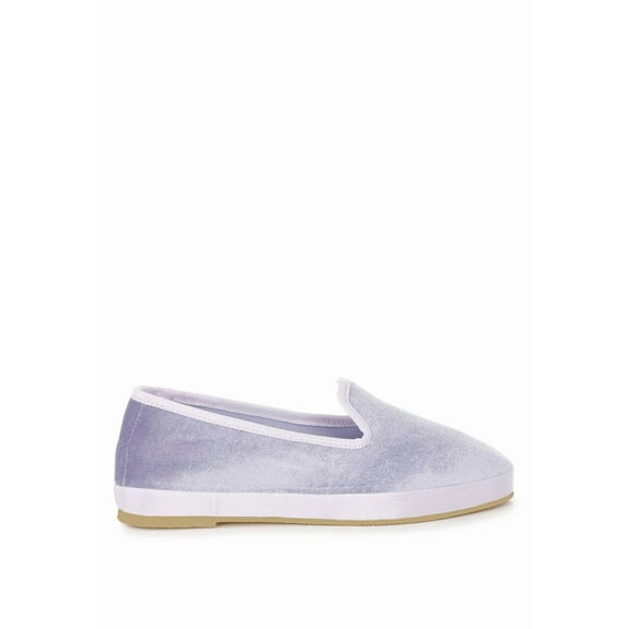 London Rag Saba Velvet Round Toe Slip-On Womens Loafers