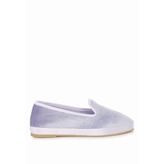 London Rag Saba Velvet Round Toe Slip-On Womens Loafers