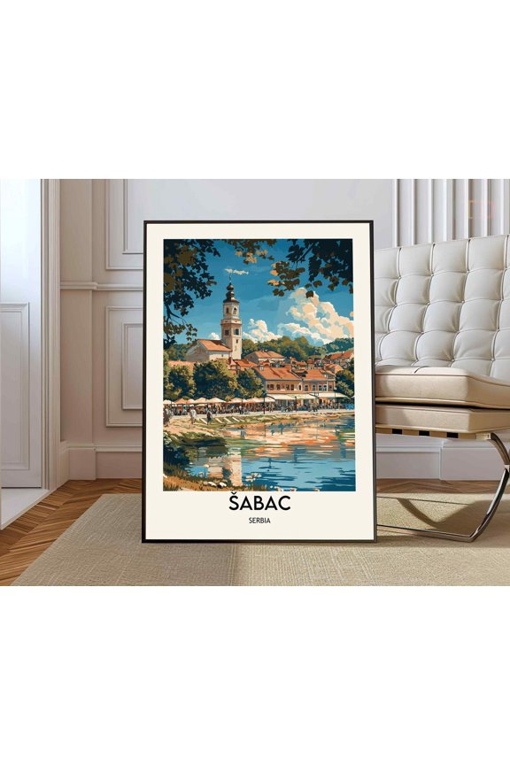 Sabac Serbia City Poster Unframed Paper Print