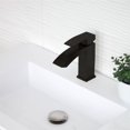 thumbnail image 1 of Stylish Sabana Ht 7" Single Handle Matte Black Bathroom Faucet B-109N, 1 of 11