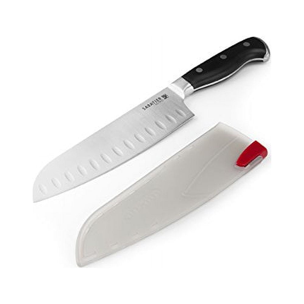 Sabatier Stainless Steel Santoku Knife with EdgeKeeper Self