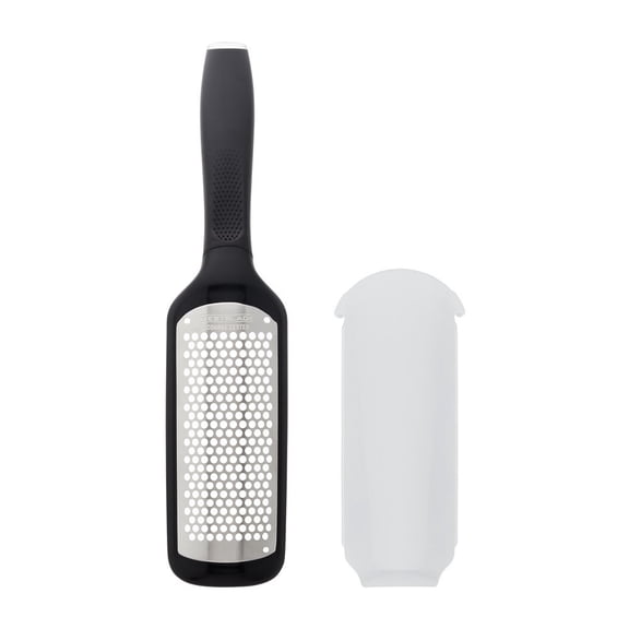 Sabatier West Blade Bi-Directional Handheld Manual Stainless Steel Citrus Zester with Patented Grating Technology, 12-Inch, Black