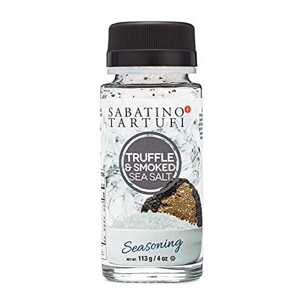 Sabatino Tartufi NEW Smoked Truffle Salt The First Ever All Natural Gourmet Smoked Truffle Salt Kosher NonGMO Project Certified oz, 4 Ounce