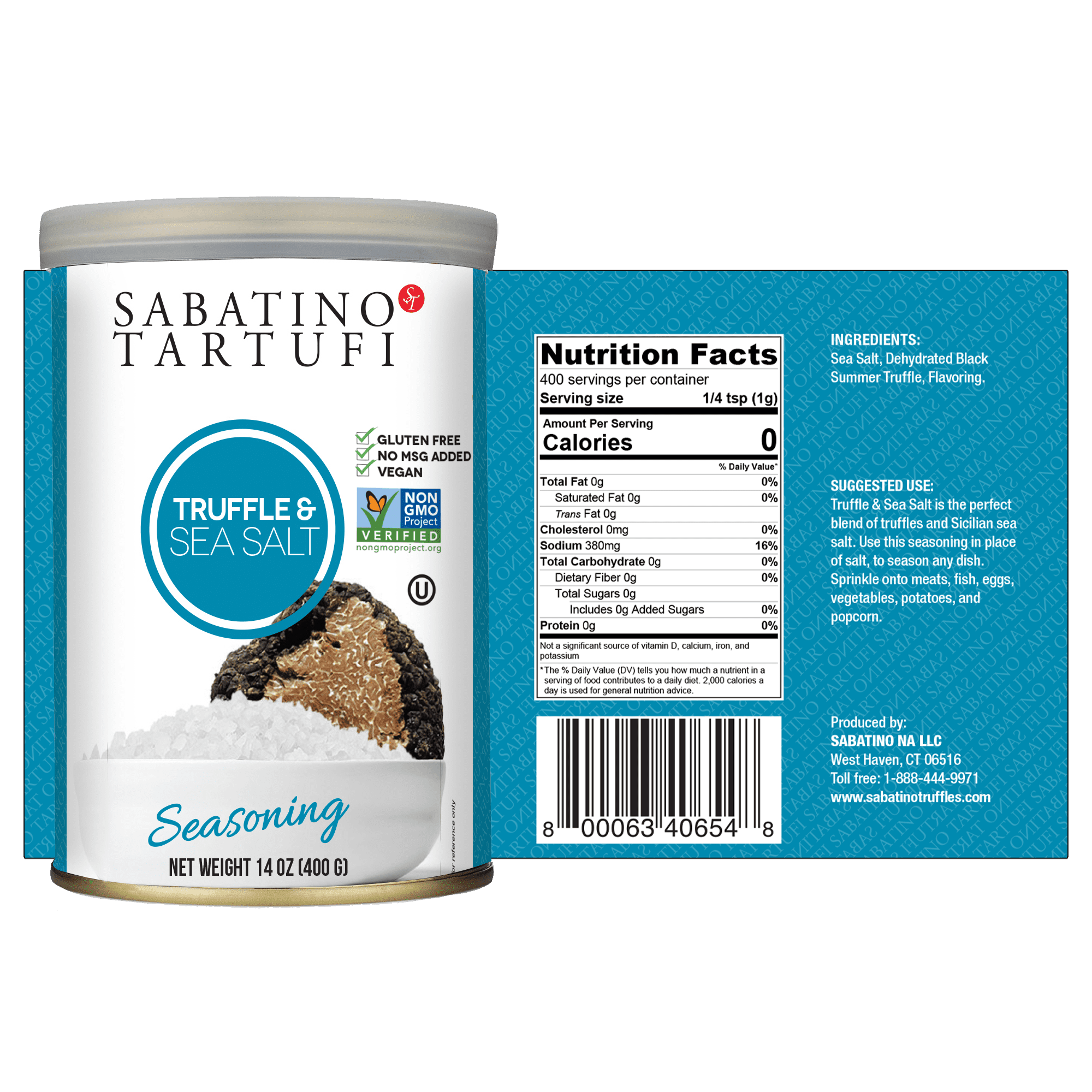 Sabatino Truffle Salt, 14 OZ, 2 Pack