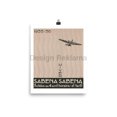 thumbnail image 1 of Sabena Airlines Belgium Timetable 1935-36, Unframed Vintage Travel Poster, 1 of 1