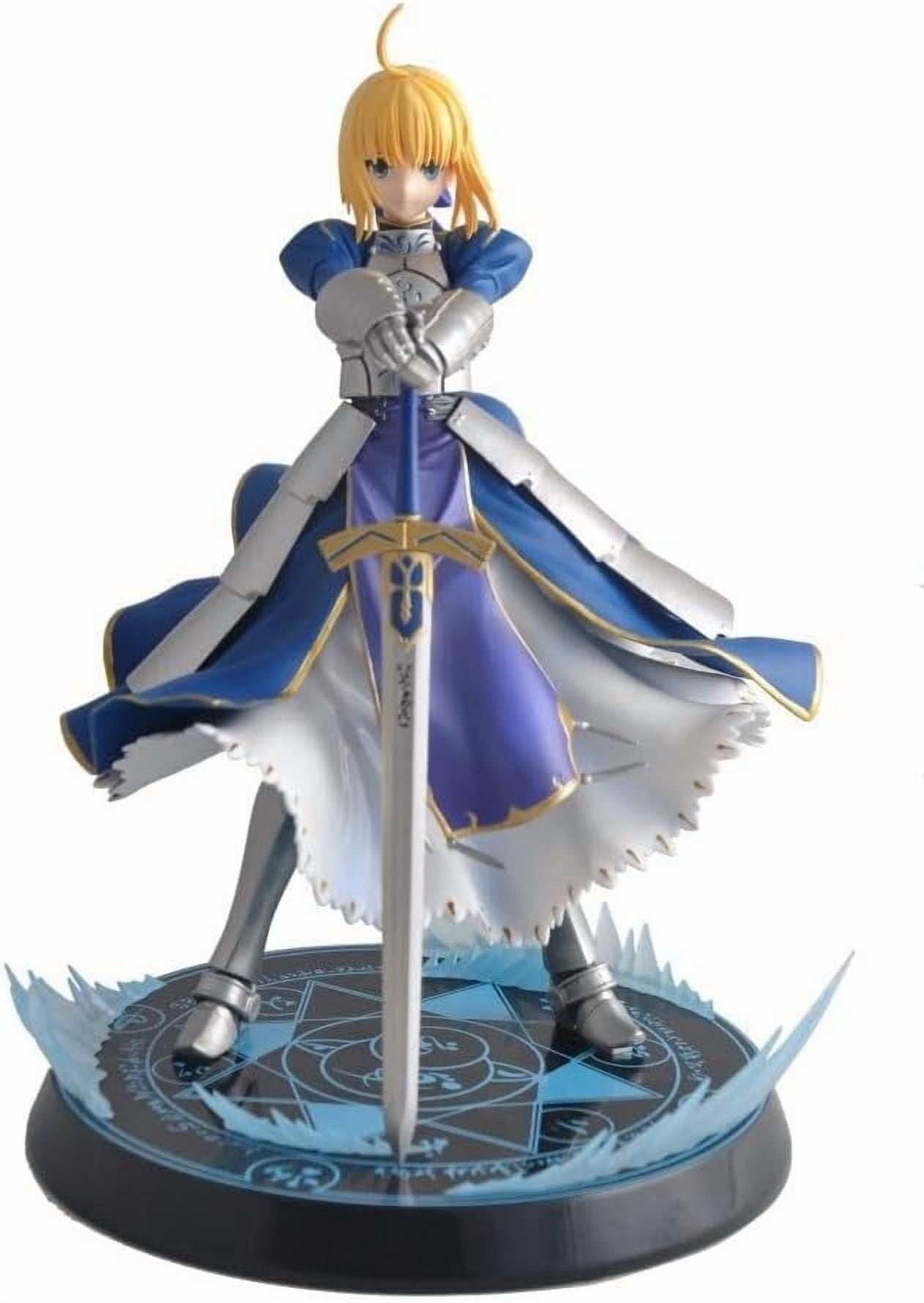 Saber Figure, Standing Knight Saber Action Figures 23cm/9.1inch Handmade Anime Model Game Character Statue Collection Decoration Gift