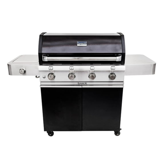 Saber R67CC1117 4-Burner Black Cart Gas Grill