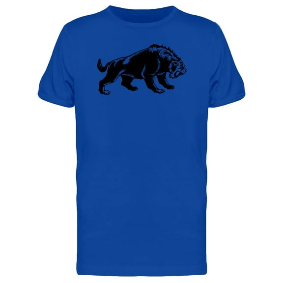 Saber-Tooth Tiger Sketch T-Shirt Men -Image by Shutterstock, Male Medium
