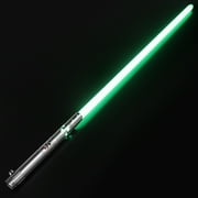 Saber Xs Duel-Ready Custom Lightsaber - Metal Hilt, Detachable, Neopixel Technology - Jade Saber, Baselit, Grey, 92 cm